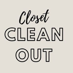 Closet clean out sale!!